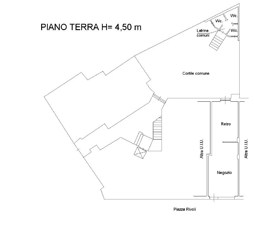 Negozio in Piazza Rivoli 3, Torino, {3} - Planimetria 1