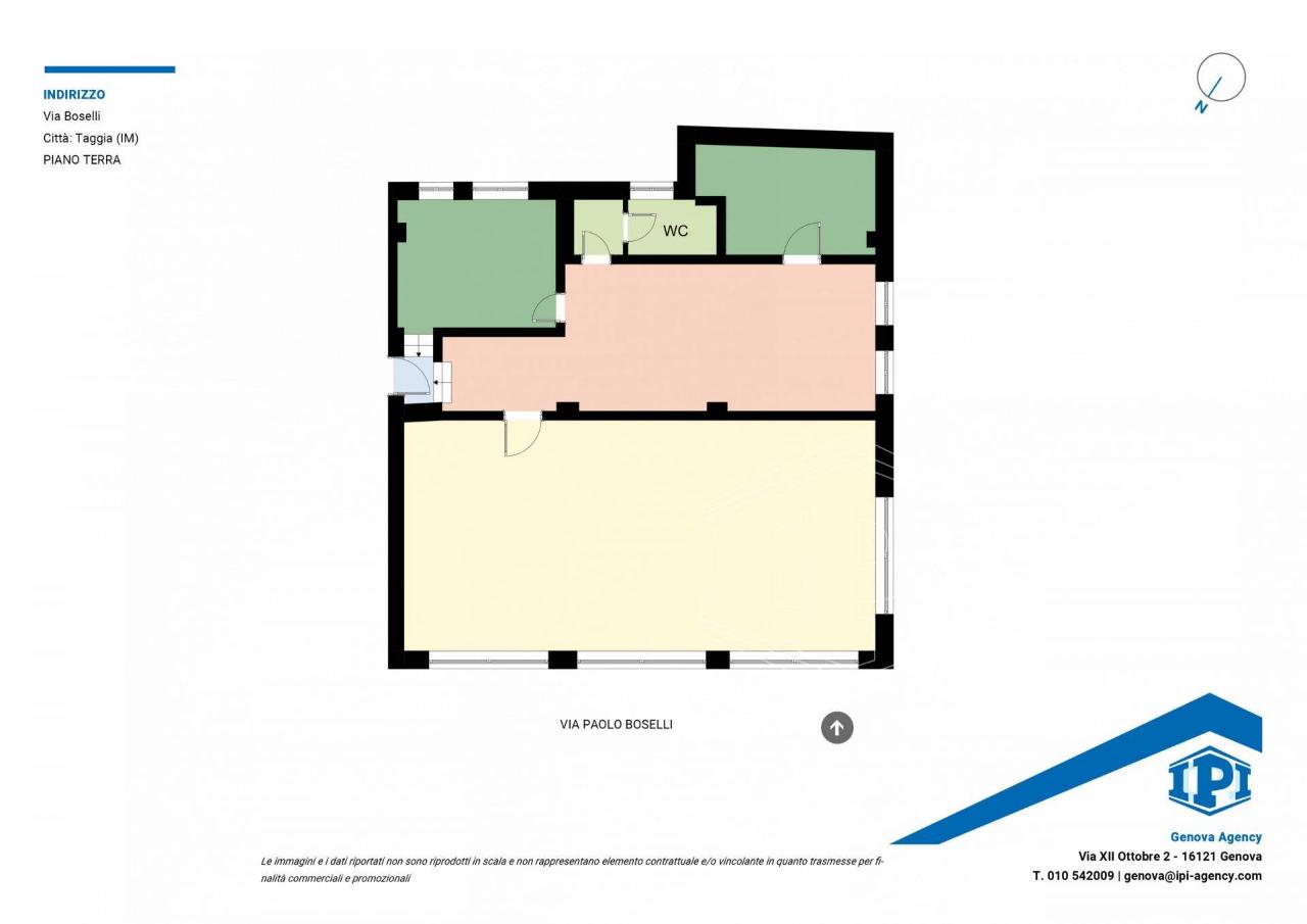 Negozio in Via Boselli, Taggia, {3} - Planimetria 1
