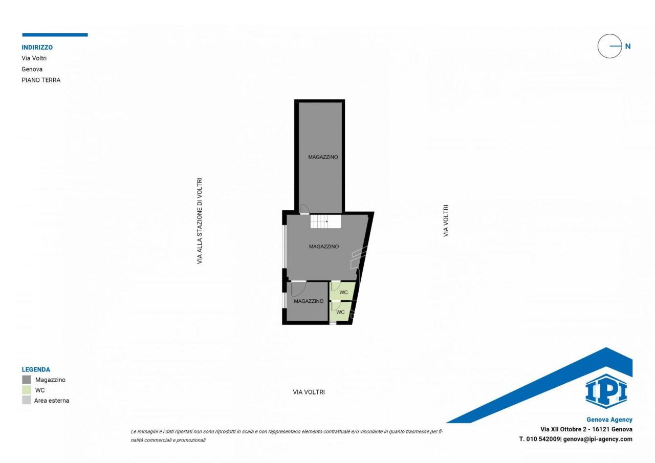 Negozio in Via Voltri, Genova, {3} - Planimetria 1