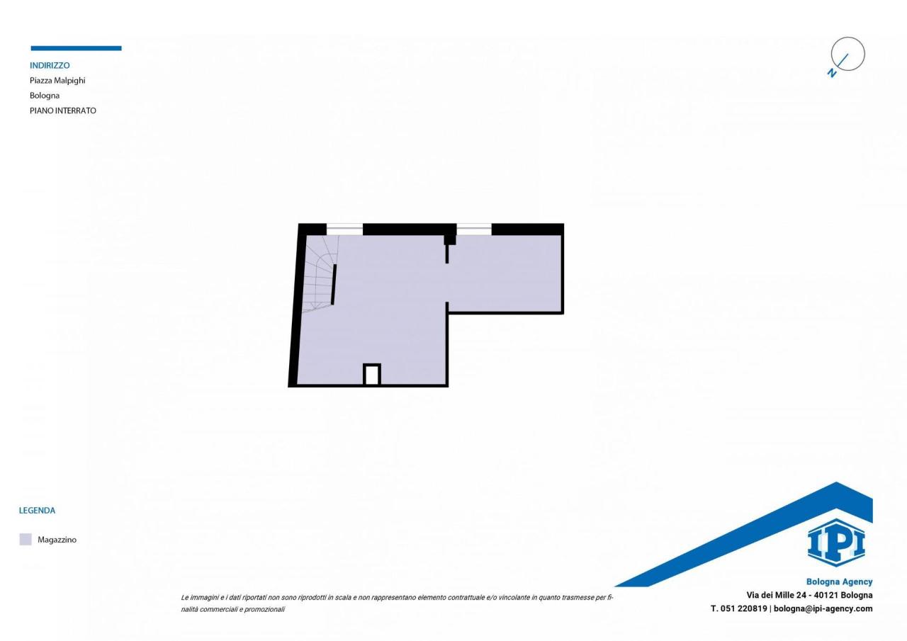 Ufficio in Piazza Malpighi 10, Bologna, {3} - Planimetria 1