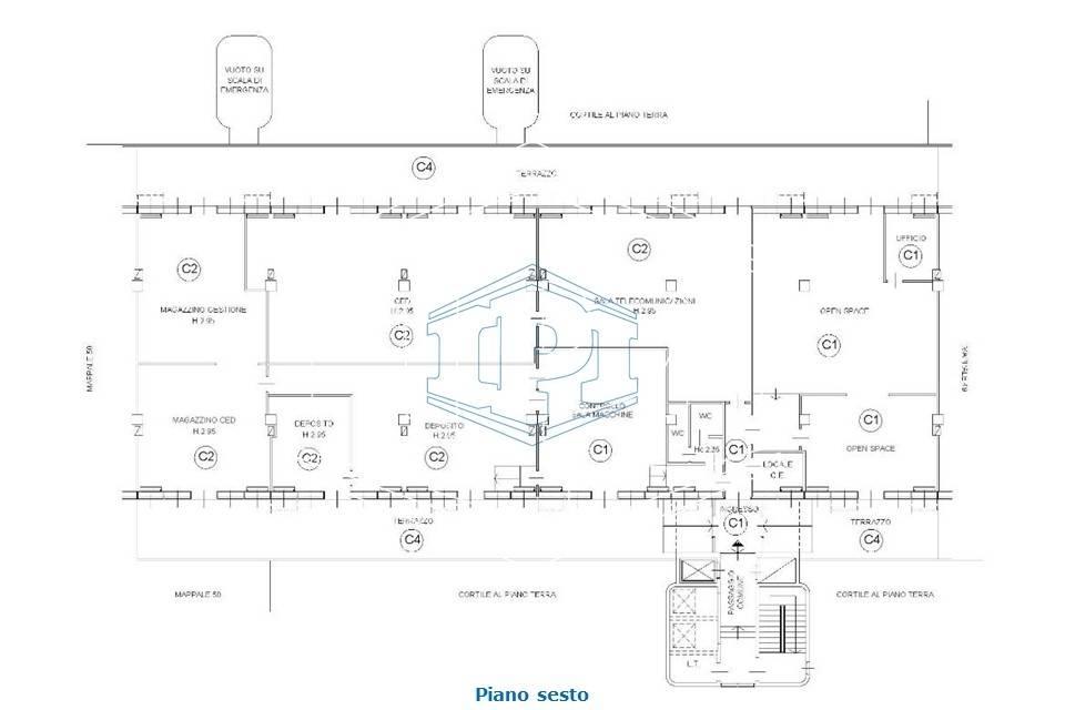 Ufficio in Milanofiori - Strada 3 Palazzo B5, Assago, {3} - Planimetria 1