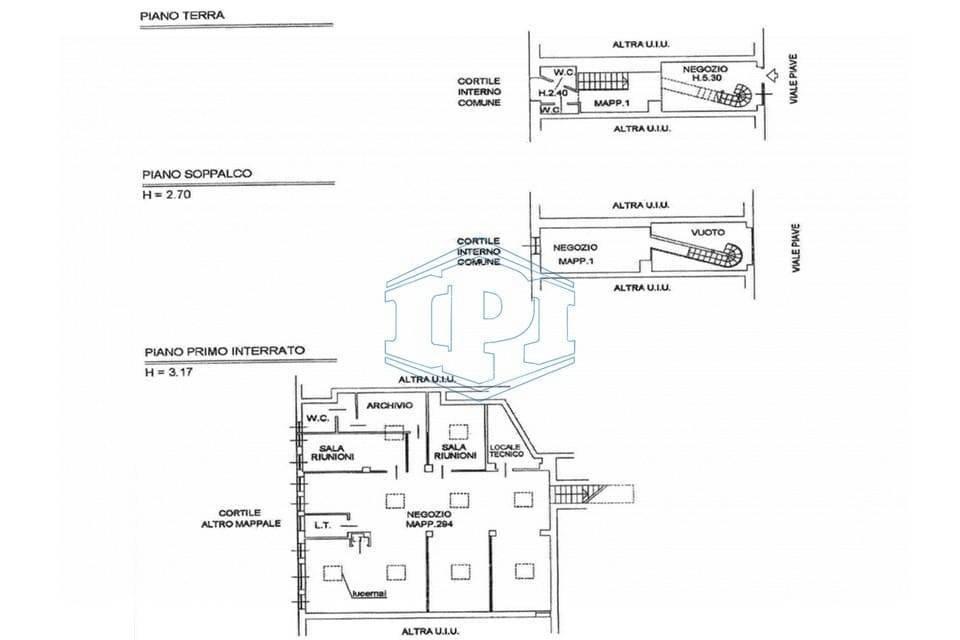 Ufficio in Viale Piave 23/a, Milano, {3} - Planimetria 1