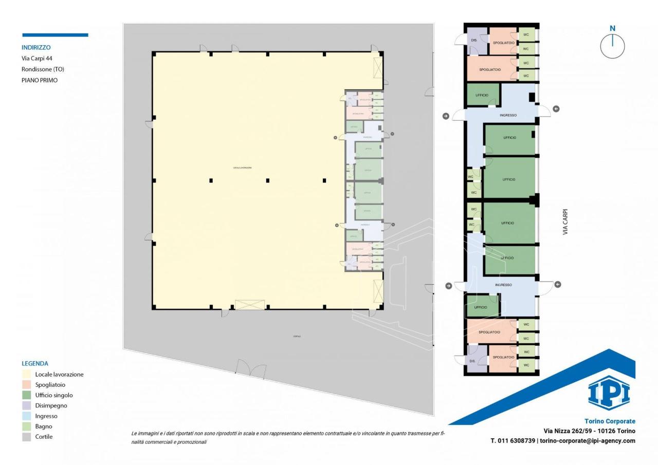 Capannone in Via Carpi 44, Rondissone, {3} - Planimetria 1