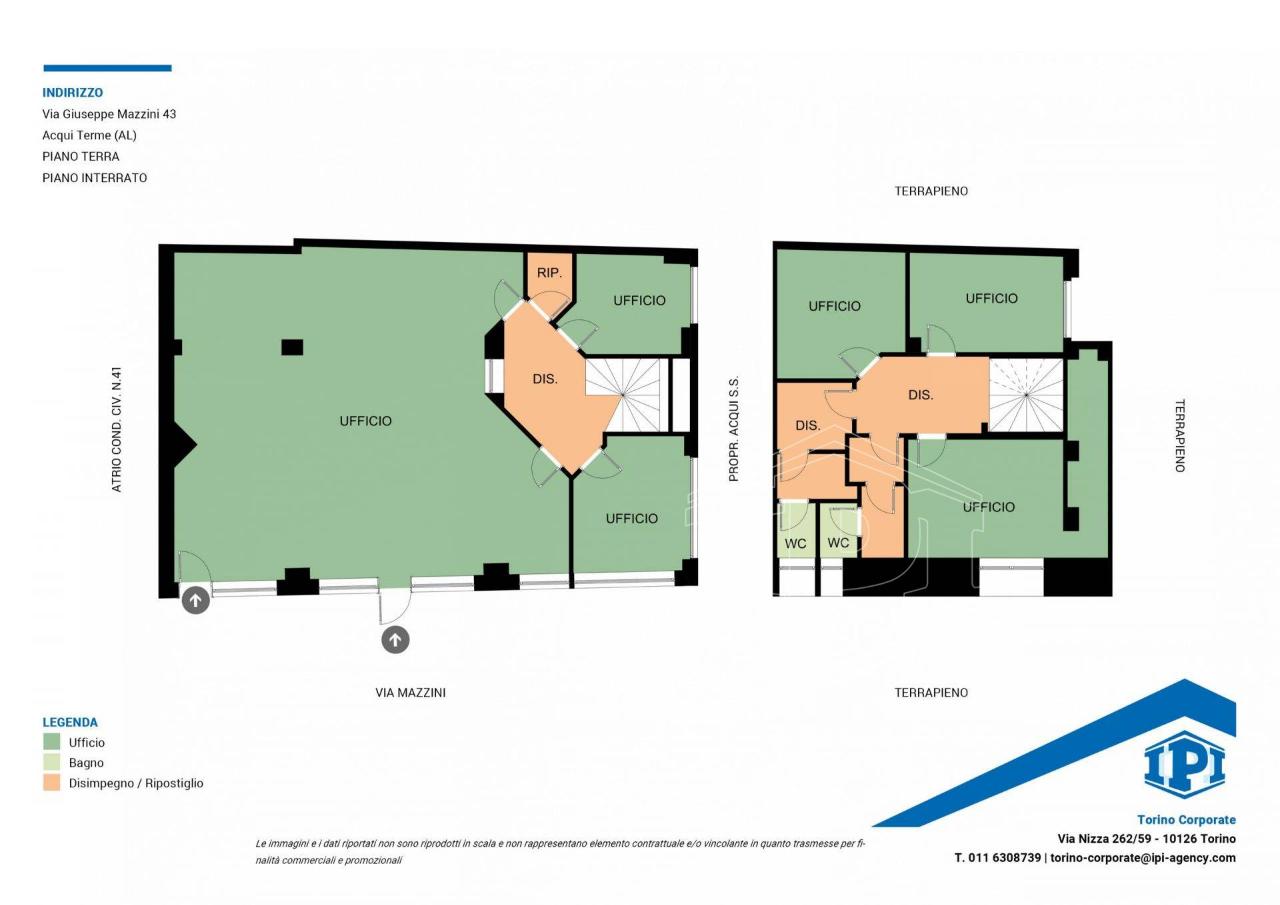 Negozio in Via Giuseppe Mazzini 43, Acqui Terme, {3} - Planimetria 1