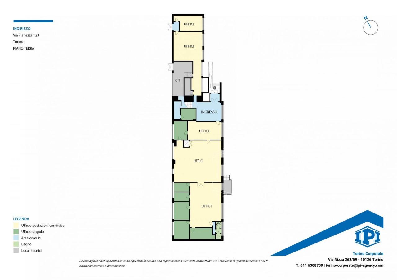 Ufficio in Via Pianezza 123, Torino, {3} - Planimetria 1