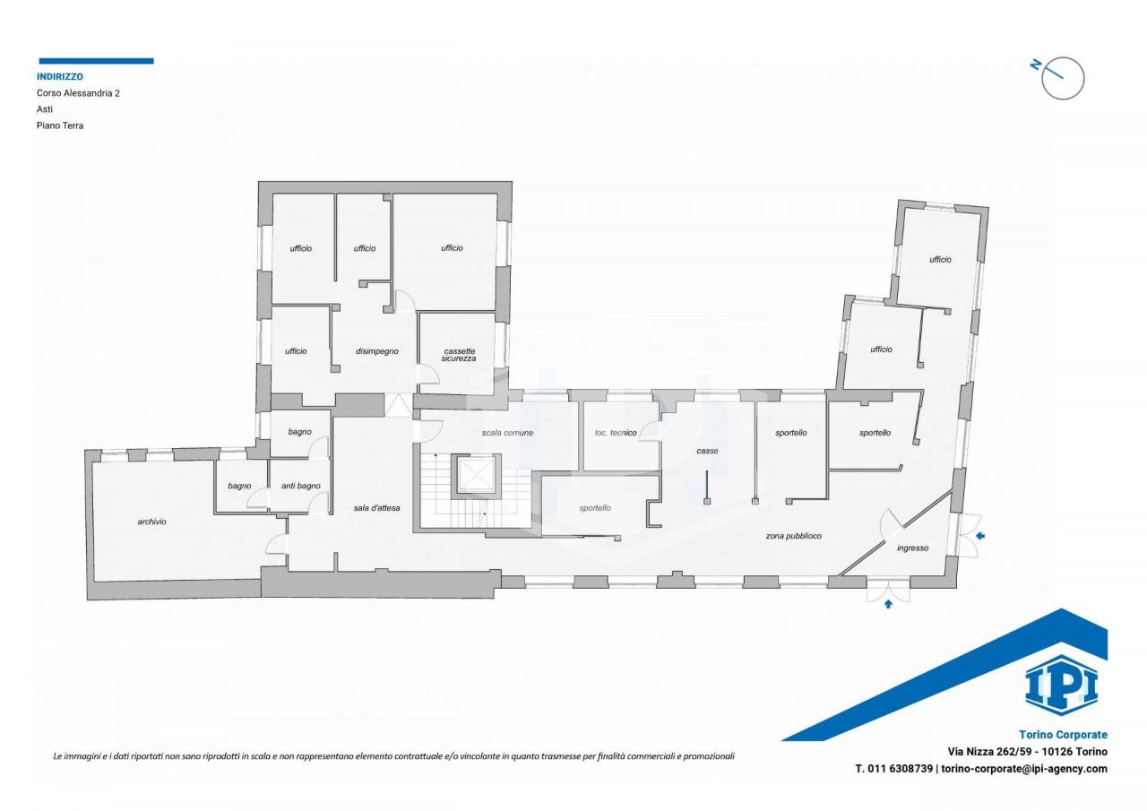 Negozio in Corso Alessandria 2, Asti, {3} - Planimetria 1