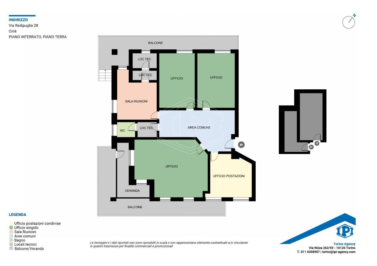 Ufficio in Via Redipuglia 28, Cirie', {3} - Planimetria 1