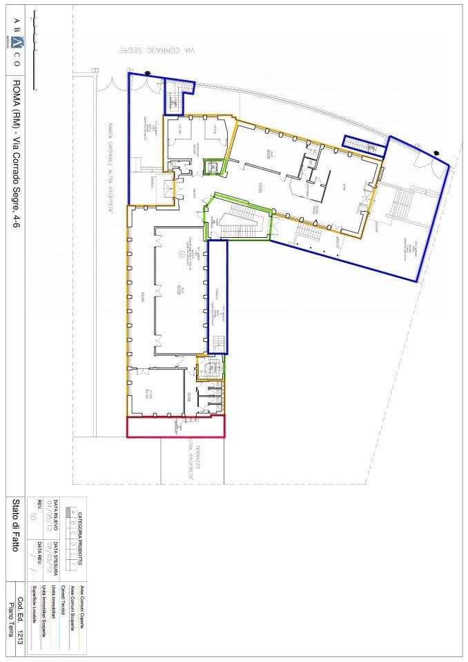 Ufficio in Via Corrado Segre 4, Roma, {3} - Planimetria 1