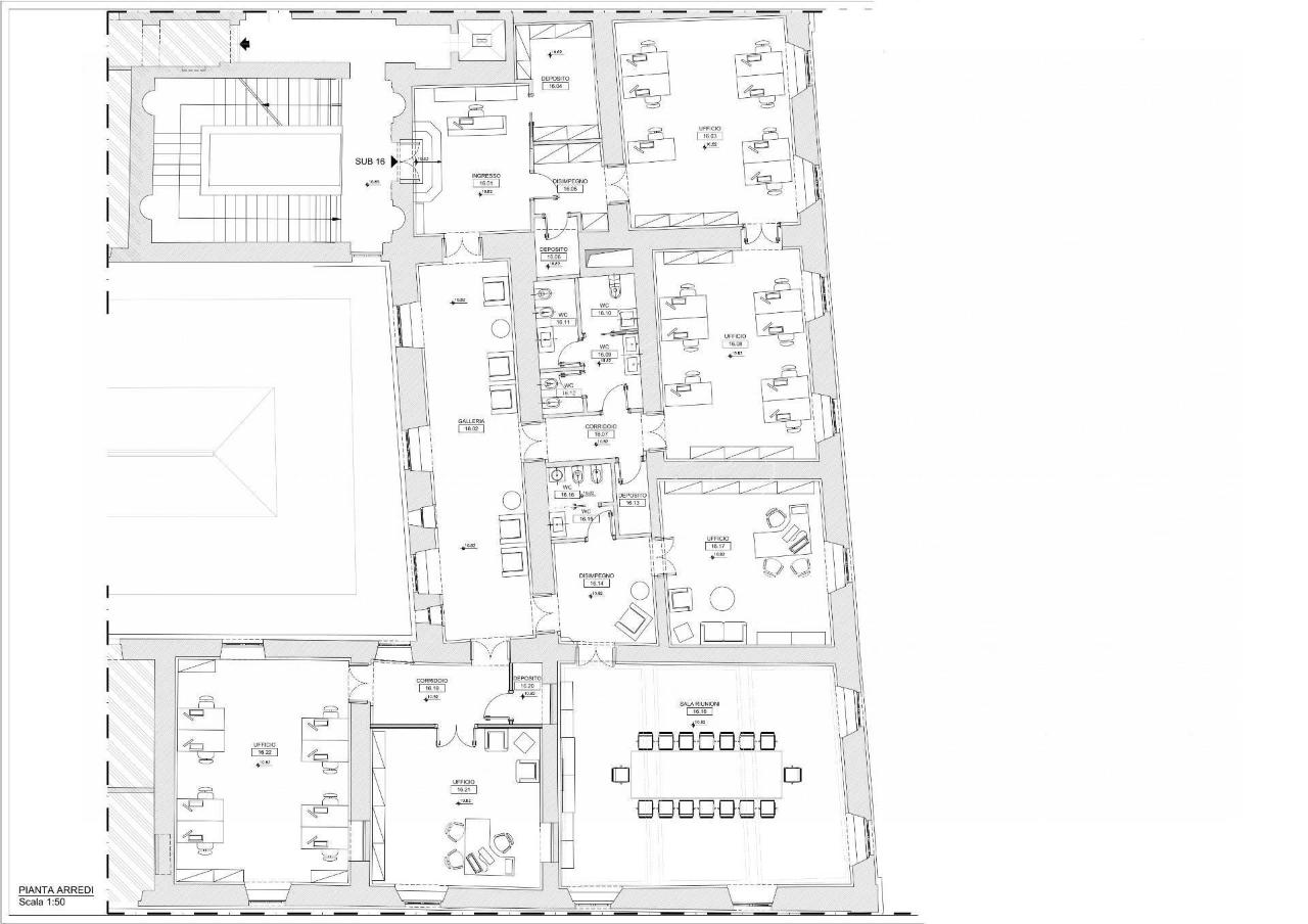 Ufficio in Via della Mercede 11, Roma, {3} - Planimetria 1