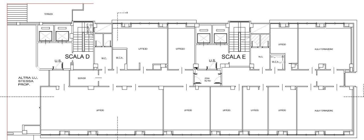 Ufficio in Via Cristoforo Colombo 112, Roma, {3} - Planimetria 1