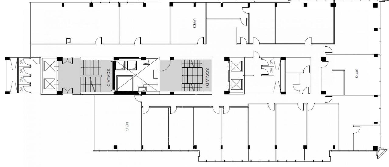 Ufficio in Via Ostiense, Roma, {3} - Planimetria 1