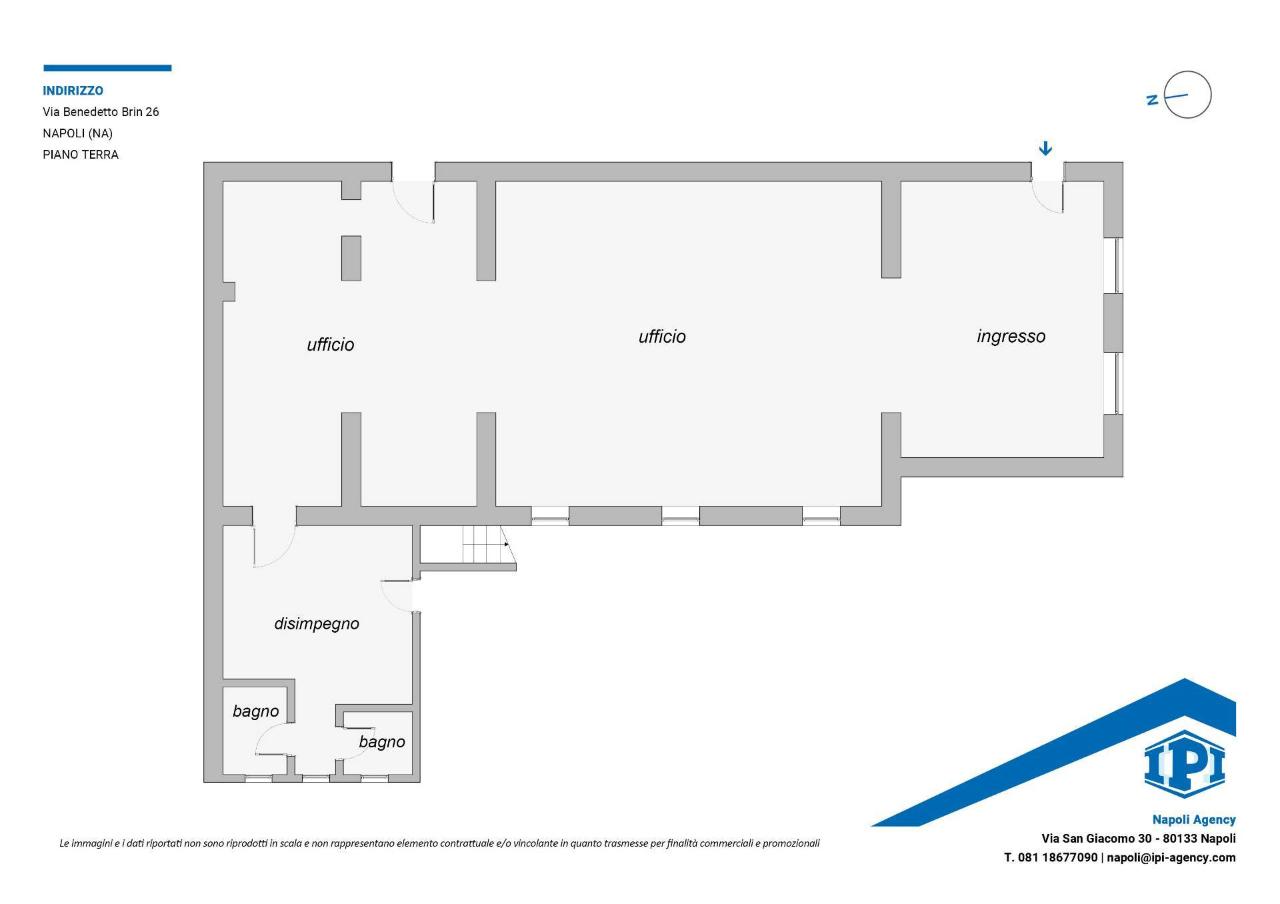 Negozio in Via Benedetto Brin 26, Napoli, {3} - Planimetria 1