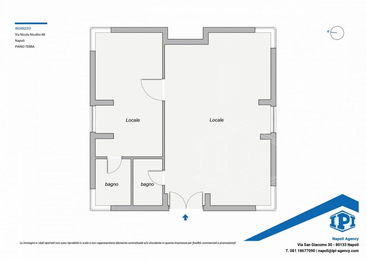 Negozio in Via Nicola Nicolini 68, Napoli, {3} - Planimetria 1