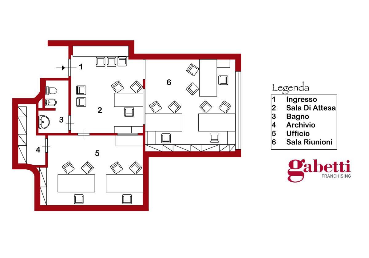 Ufficio in Via San Leonardo, Salerno, {3} - Planimetria 1