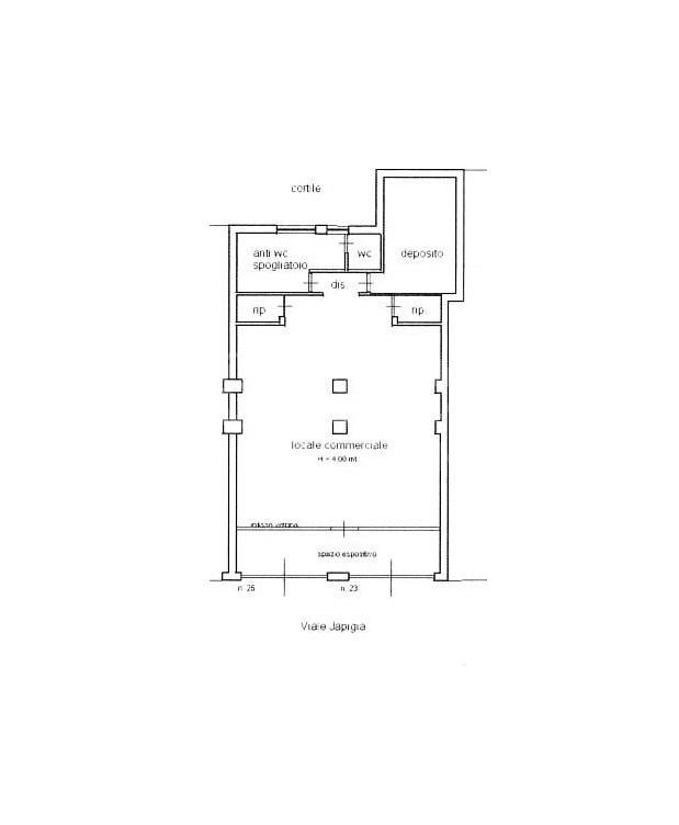 Negozio in Viale Japigia 23, Bari, {3} - Planimetria 1