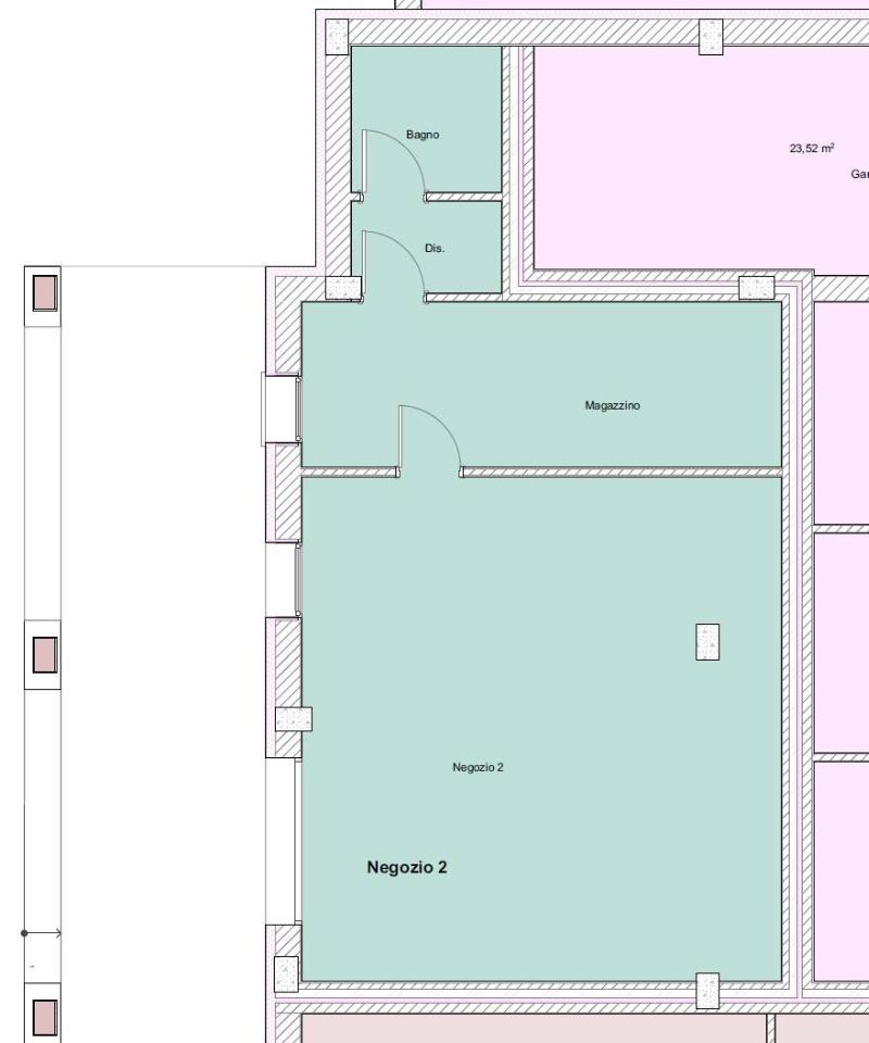 Negozio in Via Molini /Via Roma, Pasiano Di Pordenone, {3} - Planimetria 1