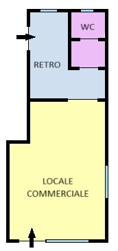 Negozio in Via Verolengo 64, Torino, {3} - Planimetria 1