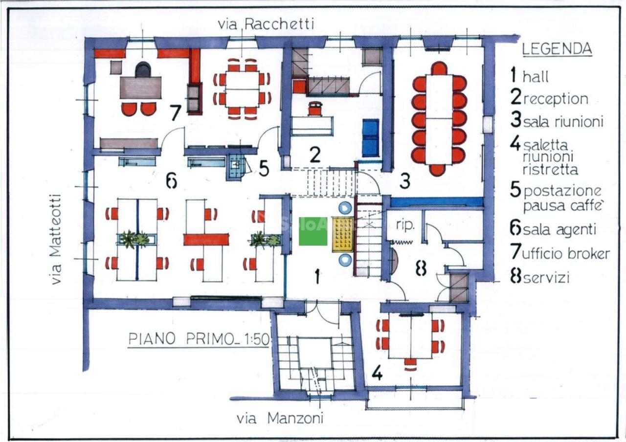 Ufficio in Via Alessandro Manzoni 6, Crema, {3} - Planimetria 1