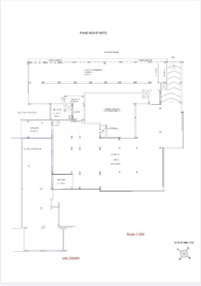 Negozio in Via Francesco Crispi, Palermo, {3} - Planimetria 1