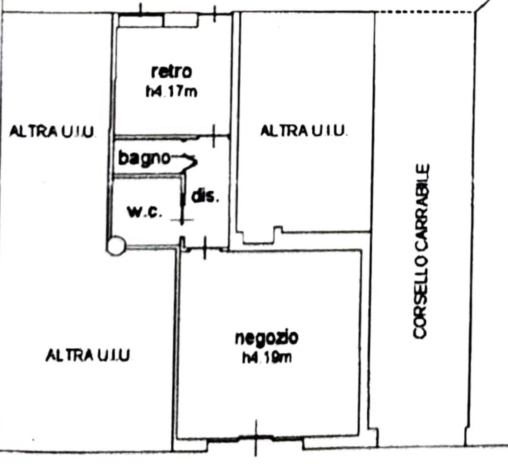 Negozio in Piazza Guglielmo Oberdan, Milano, {3} - Planimetria 1