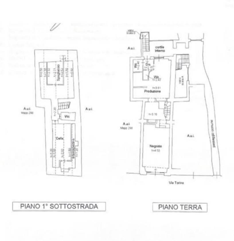 Negozio in Via Torino, Milano, {3} - Planimetria 1