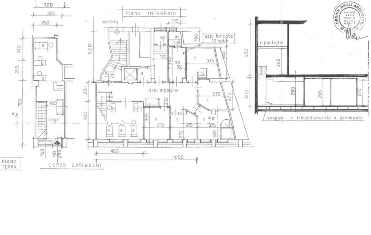 Negozio in Corso Giuseppe Garibaldi, Milano, {3} - Planimetria 1