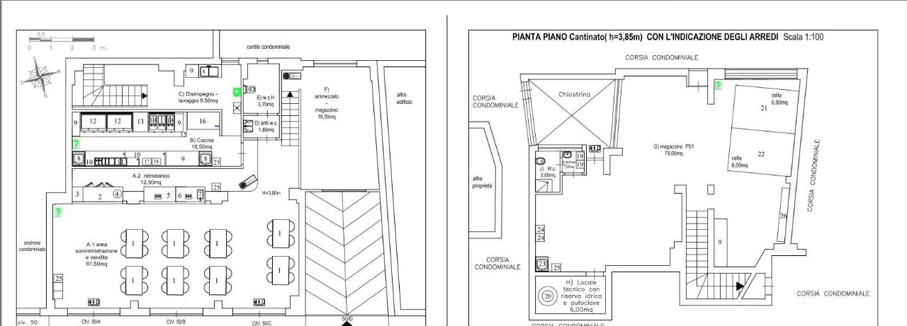 Esercizio commerciale in Viale del Fante 51, Palermo, {3} - Planimetria 1