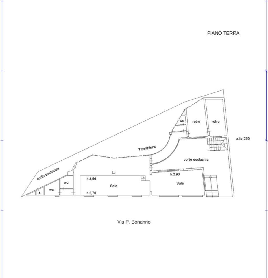 Negozio in Via Pietro Bonanno 42/ Bis, Palermo, {3} - Planimetria 1