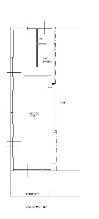 Negozio in Via San Martino 21, Magnago, {3} - Planimetria 1