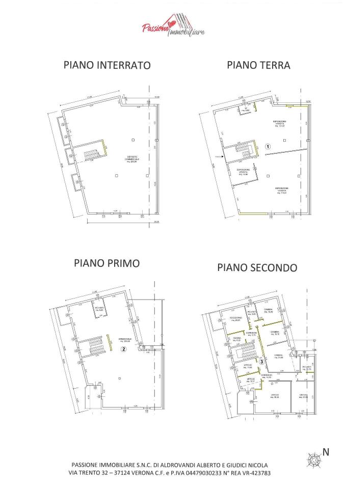 Negozio in Via Lussemburgo 2, Verona, {3} - Planimetria 1