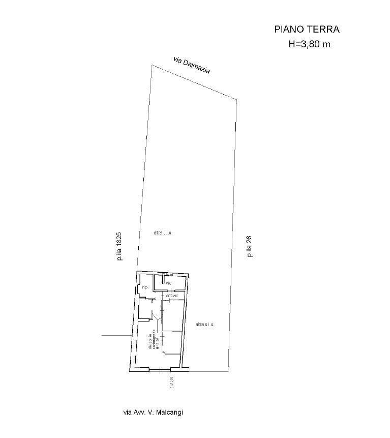 Negozio in Via Malcangi, Trani, {3} - Planimetria 1