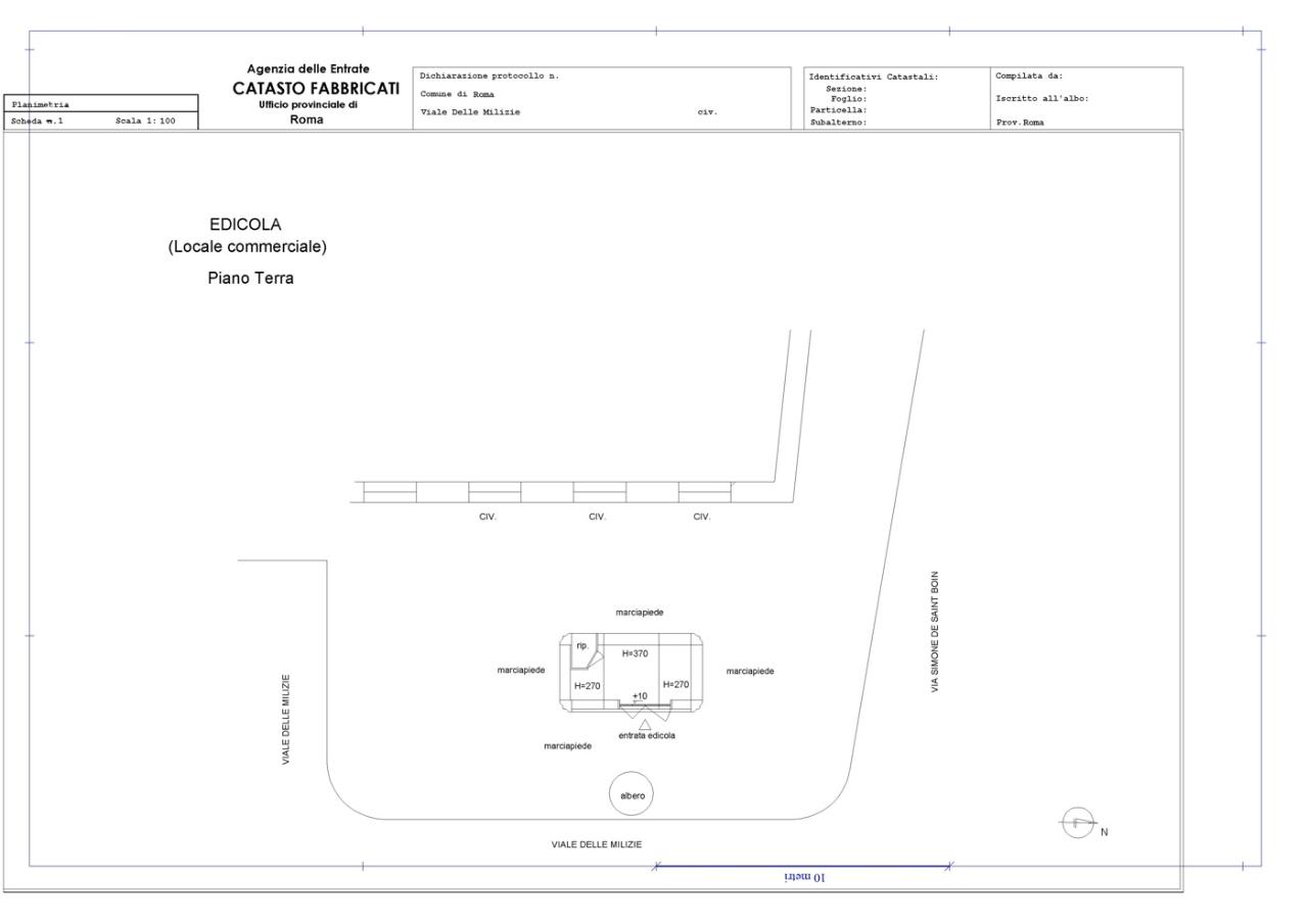 Negozio in vendita, Viale delle Milizie, Roma - Planimetria 1