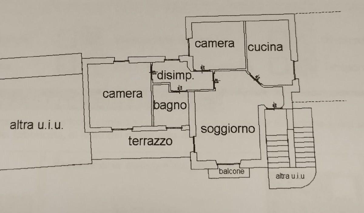 Monolocale in Via Nazionale  Snc, Cosio Valtellino - Planimetria 1