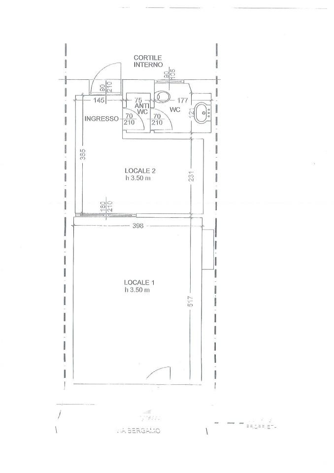 Negozio in Via Bergamo 28, Monza, {3} - Planimetria 1
