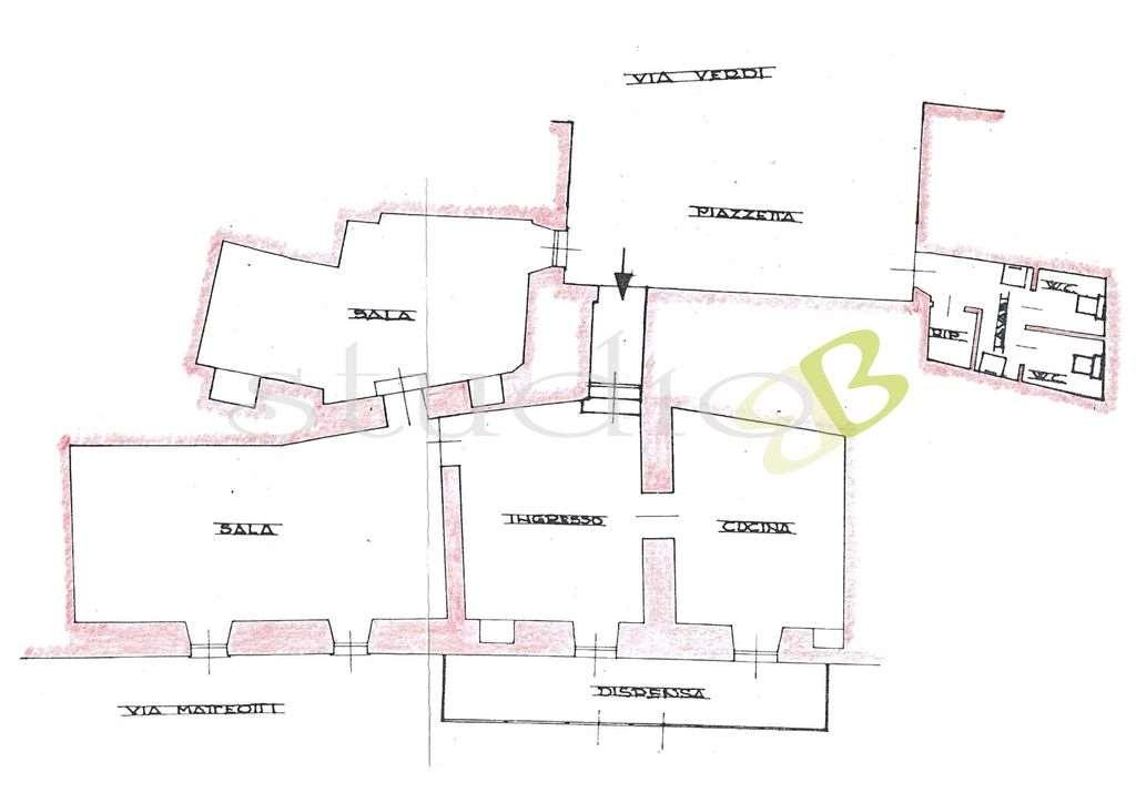 Ristorante in Via Verdi Snc, Seborga, {3} - Planimetria 1