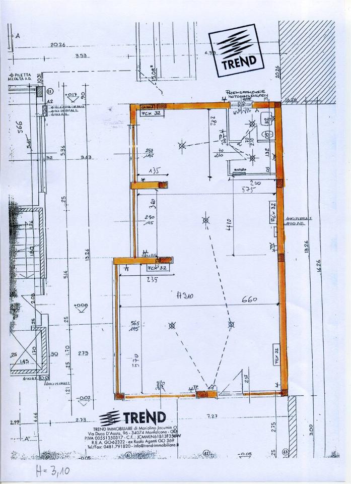 Negozio in Via G. Garibaldi, Monfalcone, {3} - Planimetria 1