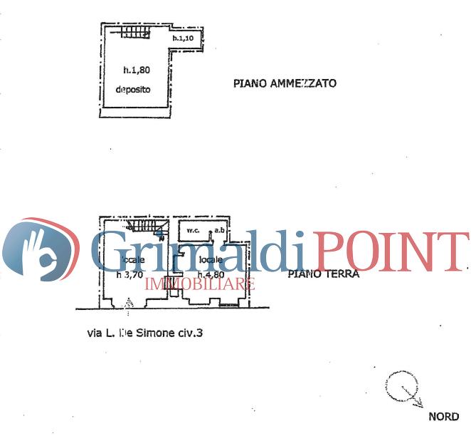 Negozio in Via Luigi De Simone 3, Lecce, {3} - Planimetria 1