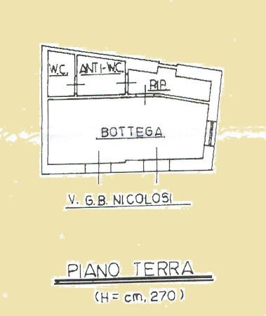 Negozio in Via Gian Battista Nicolosi 131, Paterno', {3} - Planimetria 1