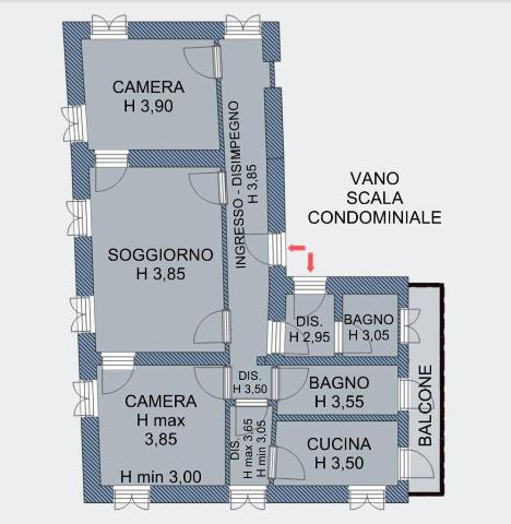 Vierzimmerwohnung in {3}, Corso Vittorio Emanuele 158 - Foto 1