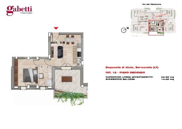 2-room flat in Via Le Pastine, Sermoneta - Photo 1