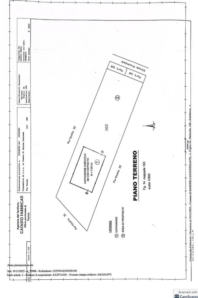 Capannone in Via Caluso 2, Barone Canavese, {3} - Planimetria 1