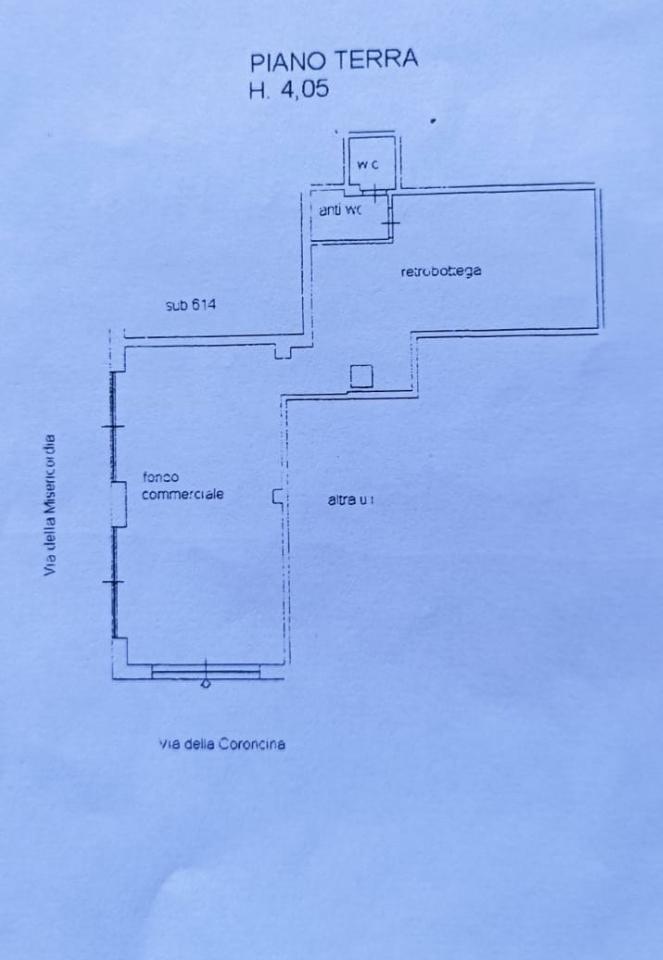 Negozio in Via della Coroncina  23, Livorno, {3} - Planimetria 1