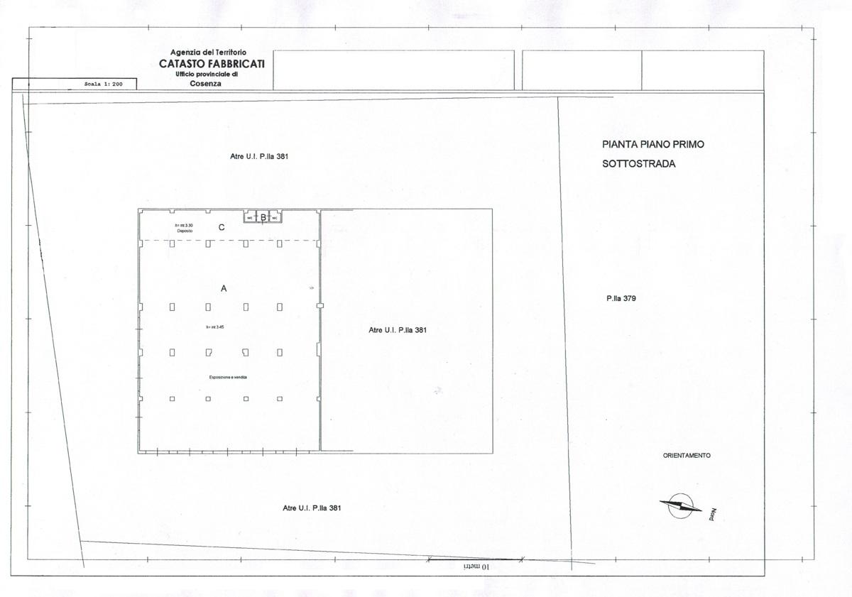 Magazzino in Cosenza Via Giulia  Snc, Cosenza, {3} - Planimetria 1
