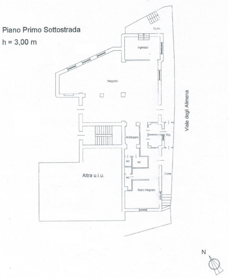 Negozio in Cosenza Via Alimena  13, Cosenza, {3} - Planimetria 1