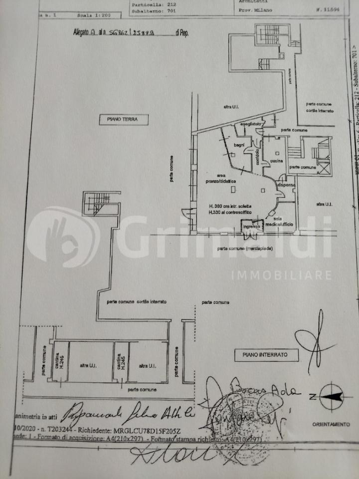Negozio in Via Isonzo  2, Cusano Milanino, {3} - Planimetria 1