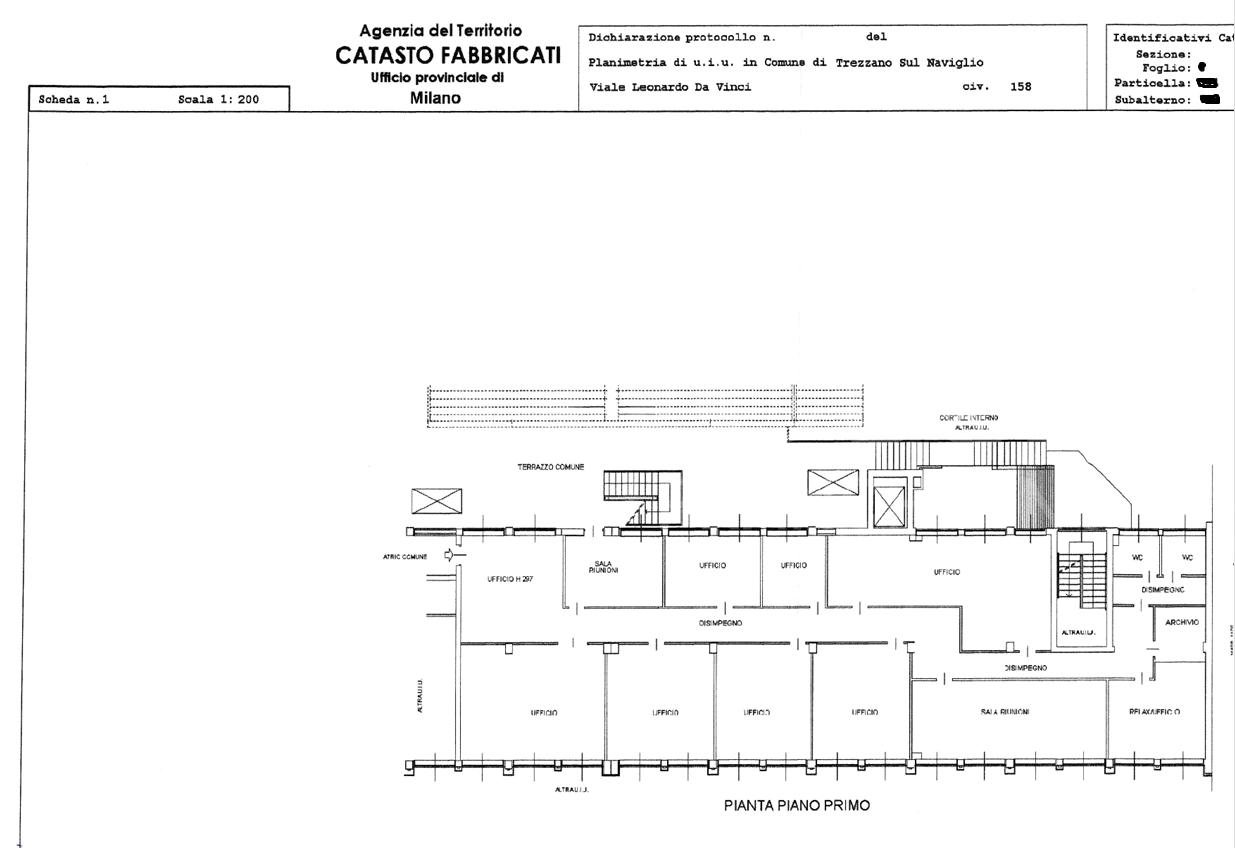 Ufficio in Via Leonardo da Vinci  162, Trezzano Sul Naviglio, {3} - Planimetria 1