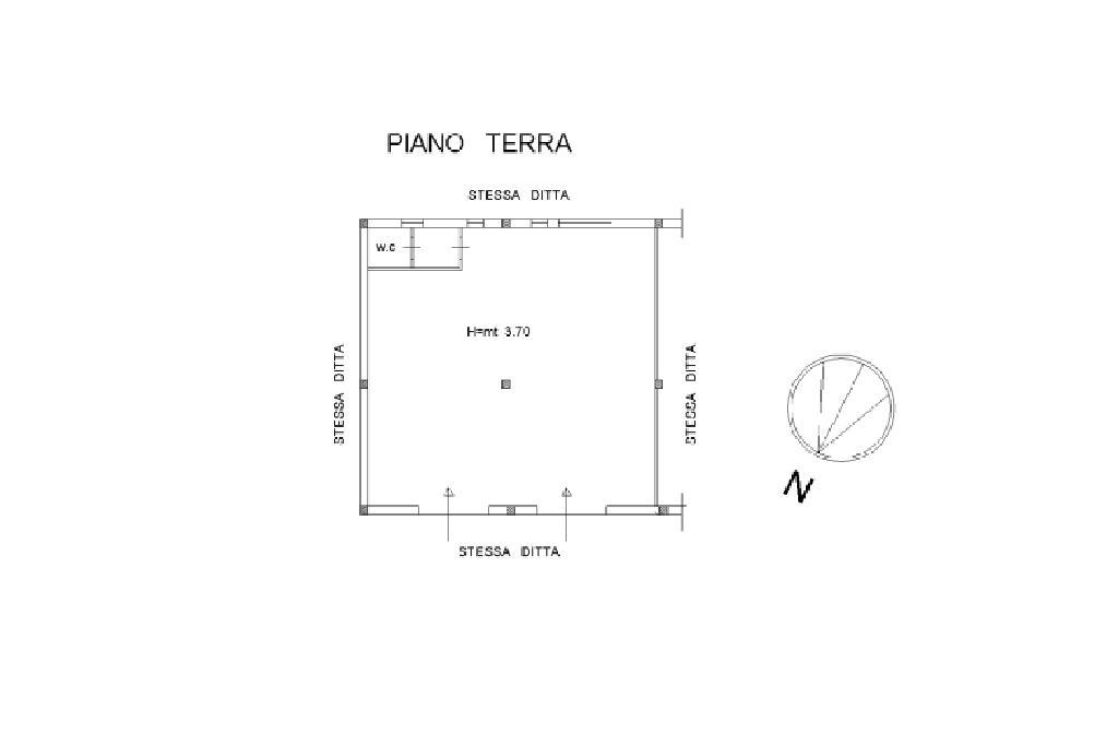 Negozio in Via Giorgio De Chirico, Rende, {3} - Planimetria 1