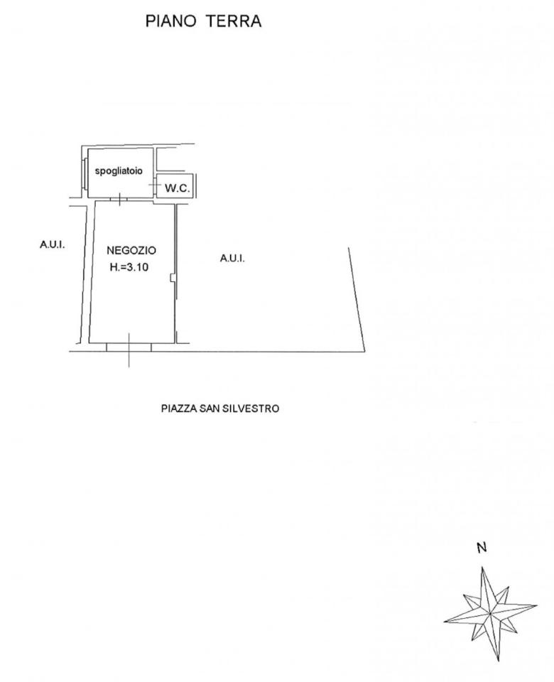 Negozio in Piazza San Silvestro, 2, Calvisano, {3} - Planimetria 1