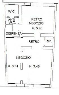 Negozio in Adria Riviera Matteotti, Adria, {3} - Planimetria 1