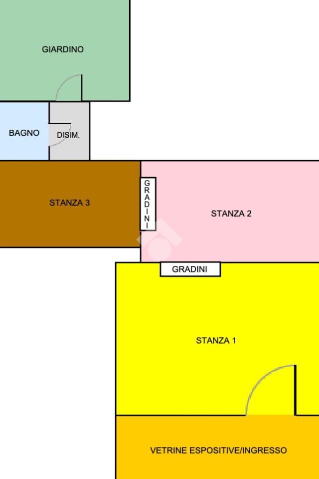 Negozio in Via Rigattieri, Pisa, {3} - Planimetria 1
